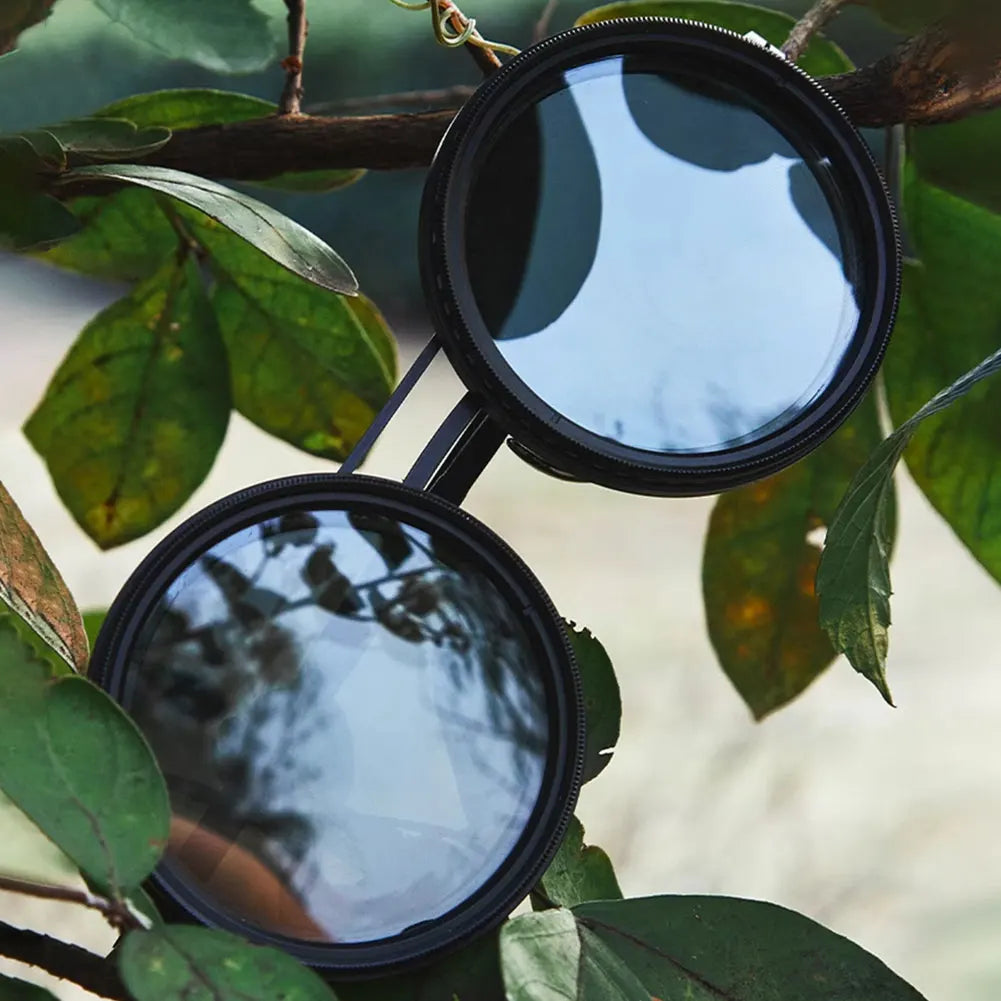 Adjustable 1-9 Sunglasses with ND Filter Lenses Retro Glasses Fishing Filter Glasses for Men Driving Fishing Shades UV40