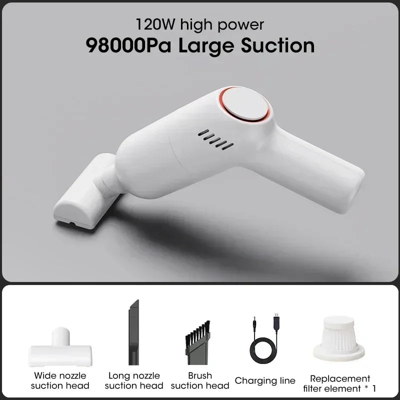Portable Car Vacuum Cleaner Multifunctional Wireless Handheld Vacuum Cleaner High Suction Cleaning Mini Home Cleaning Car Home