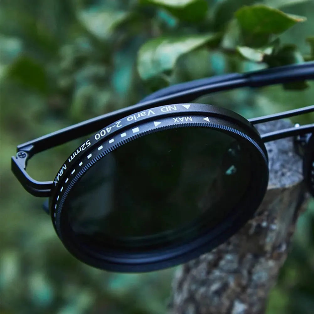 Adjustable 1-9 Sunglasses with ND Filter Lenses Retro Glasses Fishing Filter Glasses for Men Driving Fishing Shades UV40