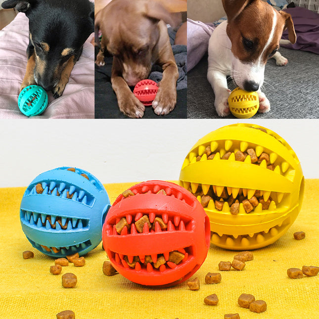 Pet Slow Feeder Dog Toy Cute Funny Rubber Dog Ball Toy - 𝓢𝓱𝓸𝓹𝓵𝓮𝓬𝔂