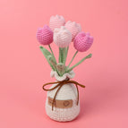 6 Pink Tulip Vase Base