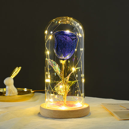 Valentines Day Gift  For Girlfriend Eternal Rose Flowers LED Light In Glass Cover Day Wedding Decoration Favors Mother Day Female Gift  Gift - 𝓢𝓱𝓸𝓹𝓵𝓮𝓬𝔂