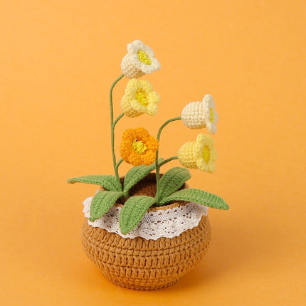 Finished Handmade Wool Woven Home Decoration Tulip Potted Plant - 𝓢𝓱𝓸𝓹𝓵𝓮𝓬𝔂