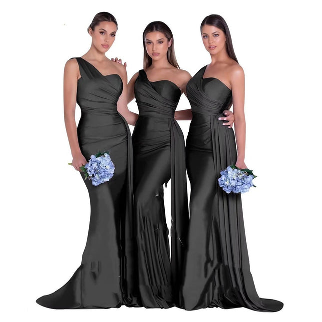 Plus Size Fat MM Mermaid One Shoulder Elegant Wedding Dress - 𝓢𝓱𝓸𝓹𝓵𝓮𝓬𝔂