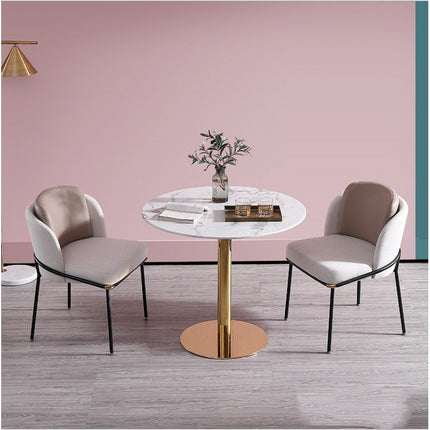 Chair Marble Small Round Table Table And Chair Iron Art - 𝓢𝓱𝓸𝓹𝓵𝓮𝓬𝔂
