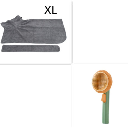 New Pet Cat Brush Hot Selling Hand-held Steel Wire Self-cleaning Comb Looper For Hair Removal - 𝓢𝓱𝓸𝓹𝓵𝓮𝓬𝔂
