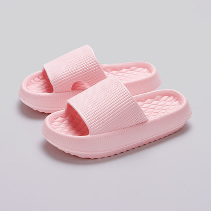 Summer EVA Slippers Solid Color Rhombus Stripe Anti-slip Slippers New Women's Home Shoes - 𝓢𝓱𝓸𝓹𝓵𝓮𝓬𝔂