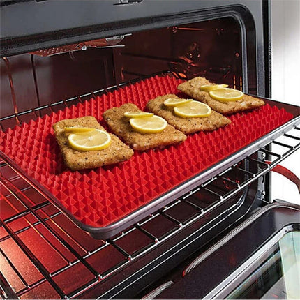 Non-Stick Silicone Pyramid Cooking Mat Baking Mat With Grid Versatile Oven BBQ Cooking Mat Heat-Resistant Mat Kitchen Tools Kitchen Gadgets - 𝓢𝓱𝓸𝓹𝓵𝓮𝓬𝔂