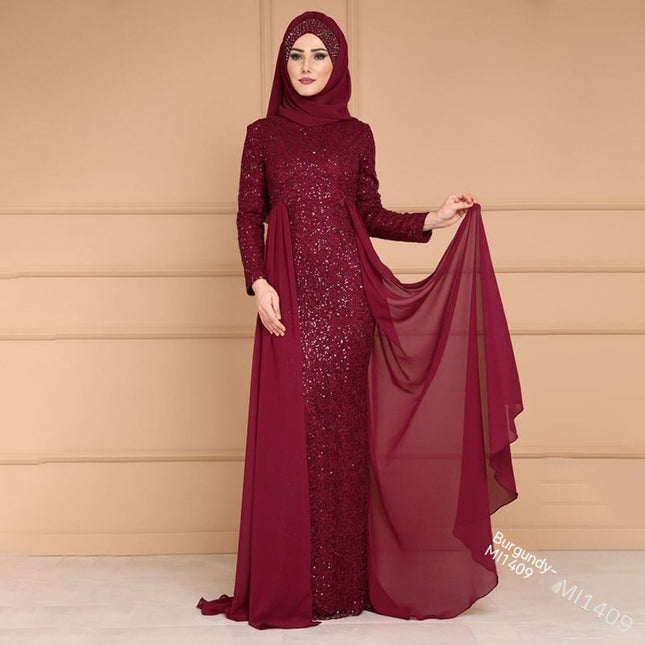Noble Elegant Slim Slimming Sequined Ladies Gift Retro Style Long Fish Tail Dress - 𝓢𝓱𝓸𝓹𝓵𝓮𝓬𝔂