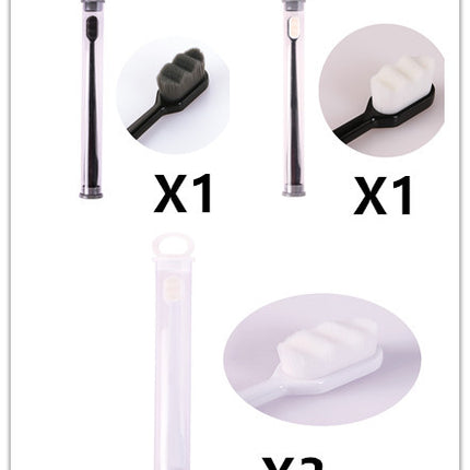 Ultra-fine Toothbrush Super Soft Bristle Deep Cleaning Brush Portable For Oral Care Tools Teeth Care Oral Cleaning Travel - 𝓢𝓱𝓸𝓹𝓵𝓮𝓬𝔂