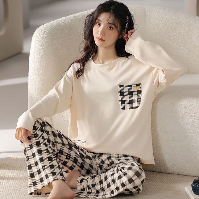 Cute Bear Round Neck Long Sleeve Winter Can Be Outerwear Homewear Suit - 𝓢𝓱𝓸𝓹𝓵𝓮𝓬𝔂