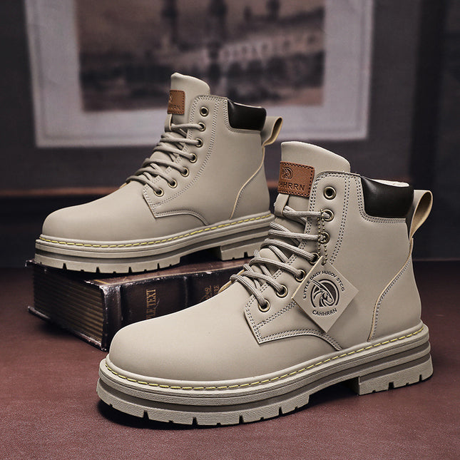 Men's Boots Plus Size Vintage Leather Worker Boot - 𝓢𝓱𝓸𝓹𝓵𝓮𝓬𝔂