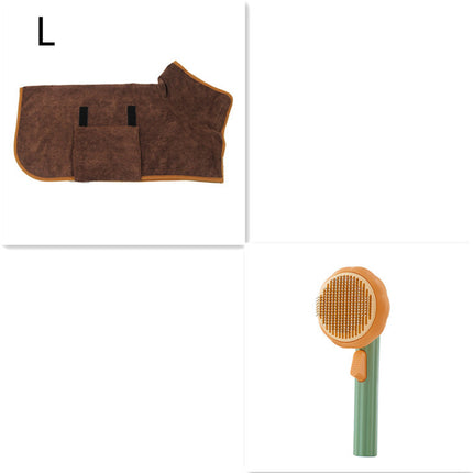 New Pet Cat Brush Hot Selling Hand-held Steel Wire Self-cleaning Comb Looper For Hair Removal - 𝓢𝓱𝓸𝓹𝓵𝓮𝓬𝔂