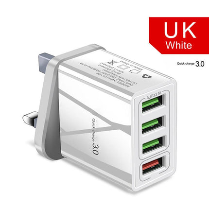 Illuminated 4USB Mobile Phone Charger 3A Charging Head - 𝓢𝓱𝓸𝓹𝓵𝓮𝓬𝔂