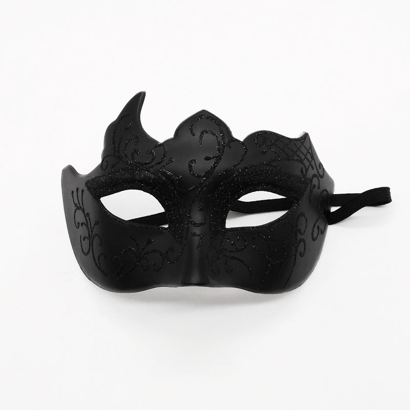 Party Bar Masquerade Flat Head Half Face Spray Paint