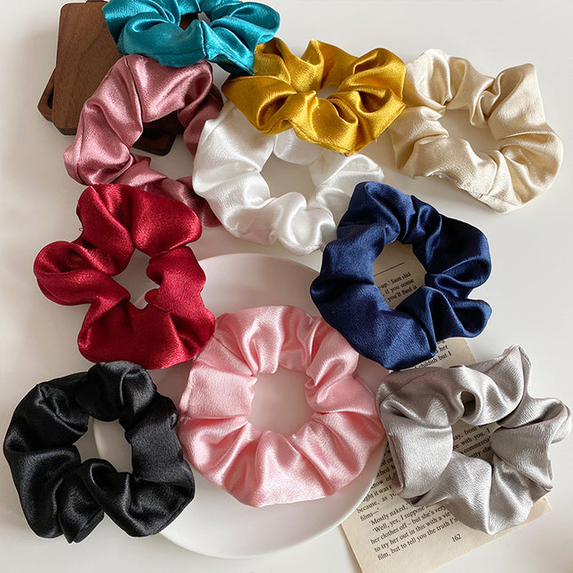 Simple satin retro large intestine loop hair rope - 𝓢𝓱𝓸𝓹𝓵𝓮𝓬𝔂