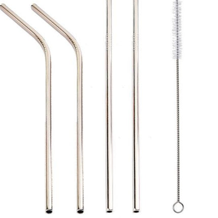 Colourful Reusable Stainless Steel Straws - 𝓢𝓱𝓸𝓹𝓵𝓮𝓬𝔂