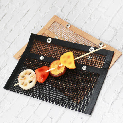 Grill Mesh Bag Non-stick Grid Mat BBQ Grill Bag Vegetable Grill High Temperature Resistant Reusable Grill Mat - 𝓢𝓱𝓸𝓹𝓵𝓮𝓬𝔂