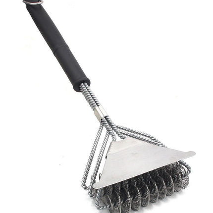 Barbecue Grill BBQ Brush Clean Tool Stainless Steel Wire Bristles Non-stick Cleaning Brushes - 𝓢𝓱𝓸𝓹𝓵𝓮𝓬𝔂