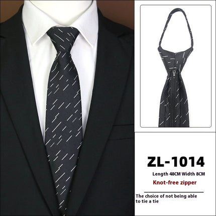 Men's Formal Wear Business Zipper Tie-free - 𝓢𝓱𝓸𝓹𝓵𝓮𝓬𝔂