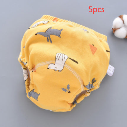 Baby Training Pants Washable 6-layer Gauze Diaper Cover - 𝓢𝓱𝓸𝓹𝓵𝓮𝓬𝔂