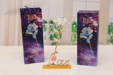 24K Luminous Color Gold Rose Flower Set - 𝓢𝓱𝓸𝓹𝓵𝓮𝓬𝔂
