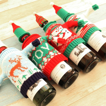 Knitted Christmas Bottle Set - 𝓢𝓱𝓸𝓹𝓵𝓮𝓬𝔂
