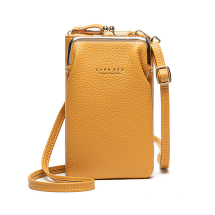 Fashion Lychee Pattern Solid Color Diagonal Shoulder Bag - 𝓢𝓱𝓸𝓹𝓵𝓮𝓬𝔂