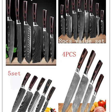 Carpenter's Special Set 6-piece Set 8-piece Set Knife Chef Knife Kitchen Knife Cooking - 𝓢𝓱𝓸𝓹𝓵𝓮𝓬𝔂