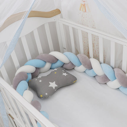 Baby Bumper Bed Braid Knot Pillow Cushion Bumper for Infant cuna Bebe lit Crib Protector Cot Bumper Room Decor - 𝓢𝓱𝓸𝓹𝓵𝓮𝓬𝔂