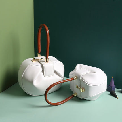 Leather handbags fashion dumplings handbag - 𝓢𝓱𝓸𝓹𝓵𝓮𝓬𝔂
