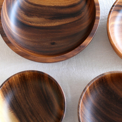 Kitchen Natural Wooden Bowl Household Fruit Bowl Salad Bowl For Home Restaurant Food Container Wooden Utensils Note The Size Hot - 𝓢𝓱𝓸𝓹𝓵𝓮𝓬𝔂