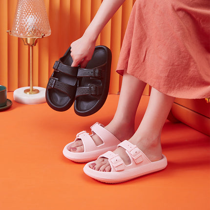 Platform Slippers Women's Summer Buckle Home Shoes Fashion Outdoor Wear Soft Bottom Sandals - 𝓢𝓱𝓸𝓹𝓵𝓮𝓬𝔂