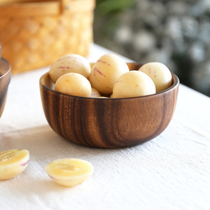 Kitchen Natural Wooden Bowl Household Fruit Bowl Salad Bowl For Home Restaurant Food Container Wooden Utensils Note The Size Hot - 𝓢𝓱𝓸𝓹𝓵𝓮𝓬𝔂