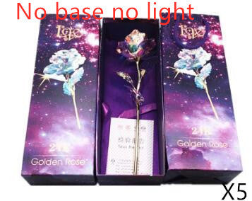 24K Luminous Color Gold Rose Flower Set - 𝓢𝓱𝓸𝓹𝓵𝓮𝓬𝔂