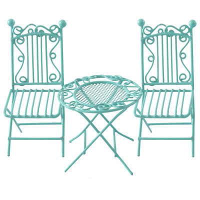 Iron Art Table And Chair Coffee Table And Chair Mini Model - 𝓢𝓱𝓸𝓹𝓵𝓮𝓬𝔂