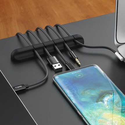 Silicone USB Cable Winder Desktop Cable Organizer Management Multipurpose Clips Cables Protector For Wired Headphones - 𝓢𝓱𝓸𝓹𝓵𝓮𝓬𝔂