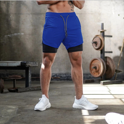 Summer Running Shorts Men 2 in 1 Sports  Shorts - 𝓢𝓱𝓸𝓹𝓵𝓮𝓬𝔂