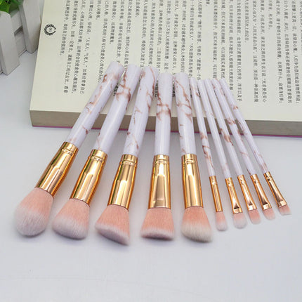 15 Marbled Design Makeup Brushes Set - 𝓢𝓱𝓸𝓹𝓵𝓮𝓬𝔂