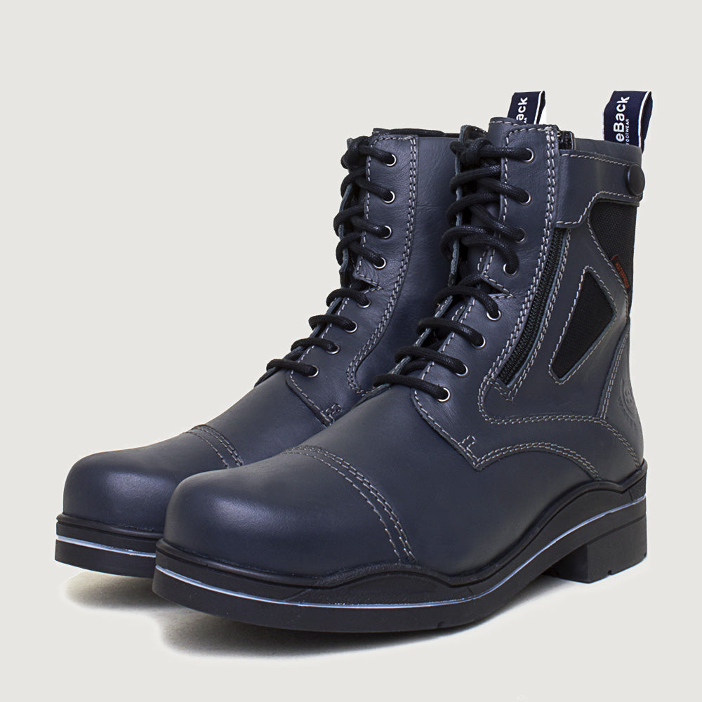 Kentucky Storm Waterproof Jodhpur Boots - Polished Navy