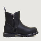 Quebec Waterproof Zip Up Ankle Boots - Black