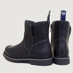 Quebec Waterproof Zip Up Ankle Boots - Black