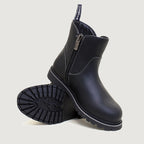 Quebec Waterproof Zip Up Ankle Boots - Black