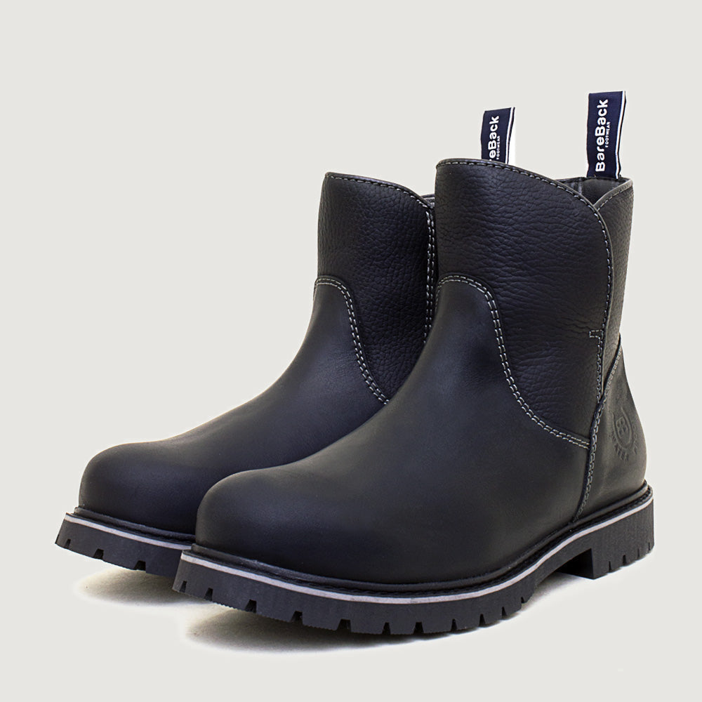 Quebec Waterproof Zip Up Ankle Boots - Black