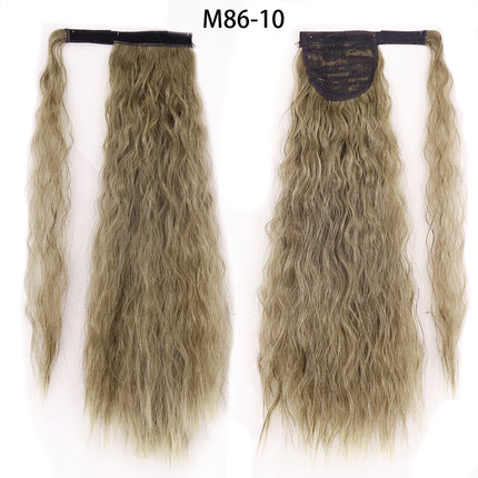 Ponytail Wig Water Wave Velcro Banding Chemical Fiber High Temperature Silk - 𝓢𝓱𝓸𝓹𝓵𝓮𝓬𝔂
