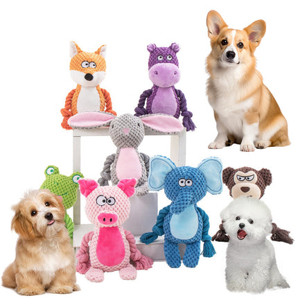 Pet Plush Sound Cotton Rope Toys Interactive Tug Of War Training Item Creative Dog Toy Pet Training Dog Supplies - 𝓢𝓱𝓸𝓹𝓵𝓮𝓬𝔂