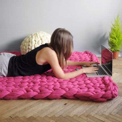 Acrylic woven super thick wool blanket - 𝓢𝓱𝓸𝓹𝓵𝓮𝓬𝔂