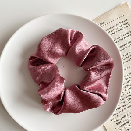 Simple satin retro large intestine loop hair rope - 𝓢𝓱𝓸𝓹𝓵𝓮𝓬𝔂