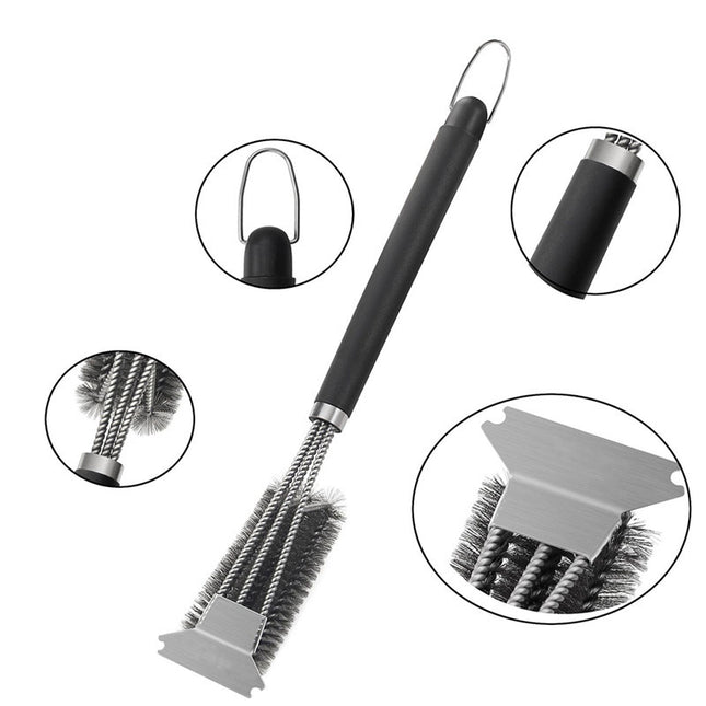 Stainless Steel Spring Barbecue Wire Brush BBQ Tool - 𝓢𝓱𝓸𝓹𝓵𝓮𝓬𝔂