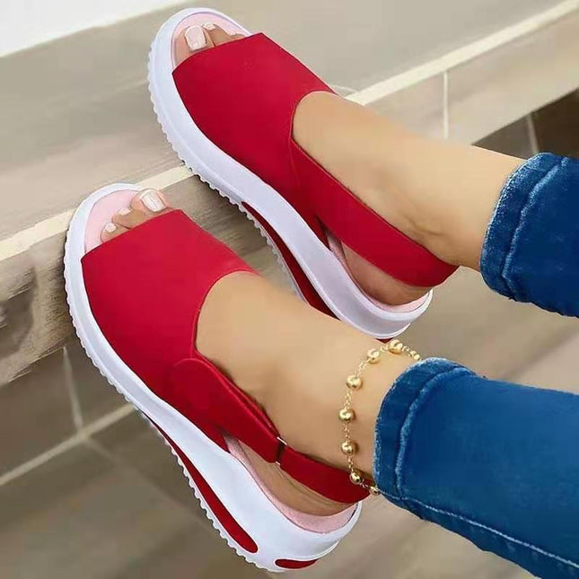 Velcro Casual Summer Women Sandals Fish Mouth Sandals - 𝓢𝓱𝓸𝓹𝓵𝓮𝓬𝔂